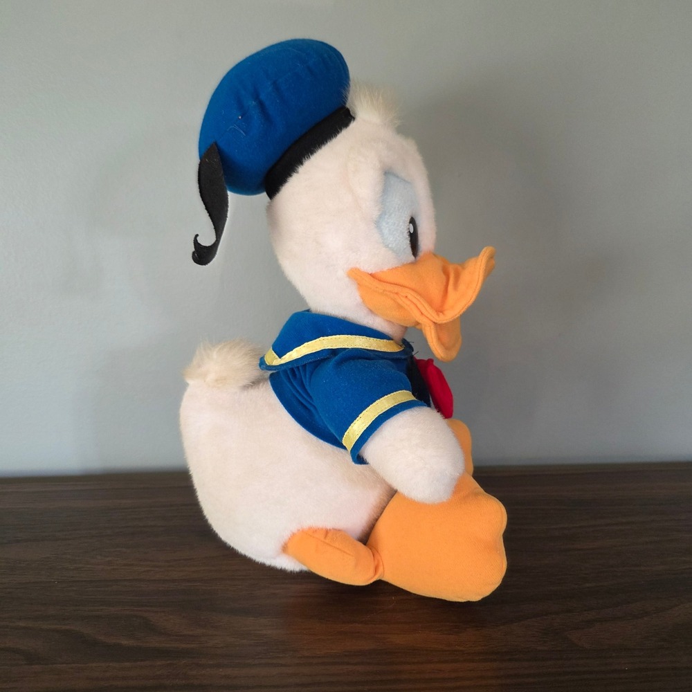 Vintage Disney Donald Duck Plush 11 Inch Sailor Suit Disneyland World Canasa - Picture 4 of 7